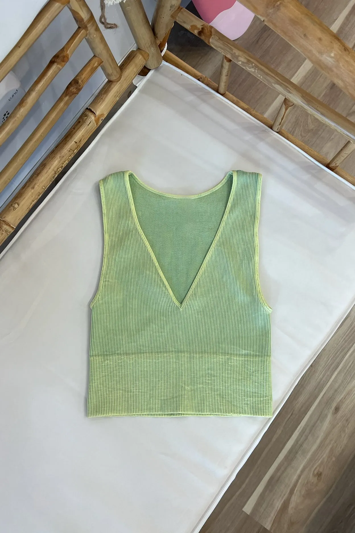 Tessa Vintage Plunge Neck Top