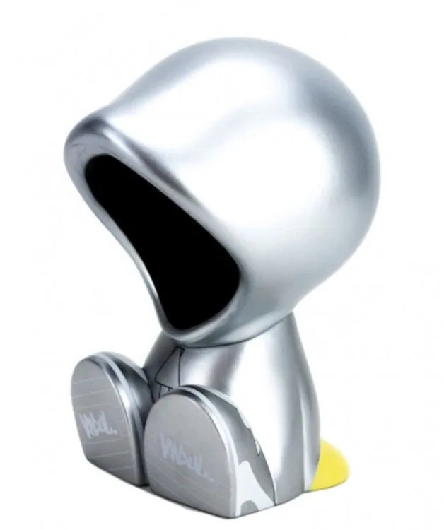 VandulBot- Silver Canbot Canz Art Toy Figure by Vandul x Czee13