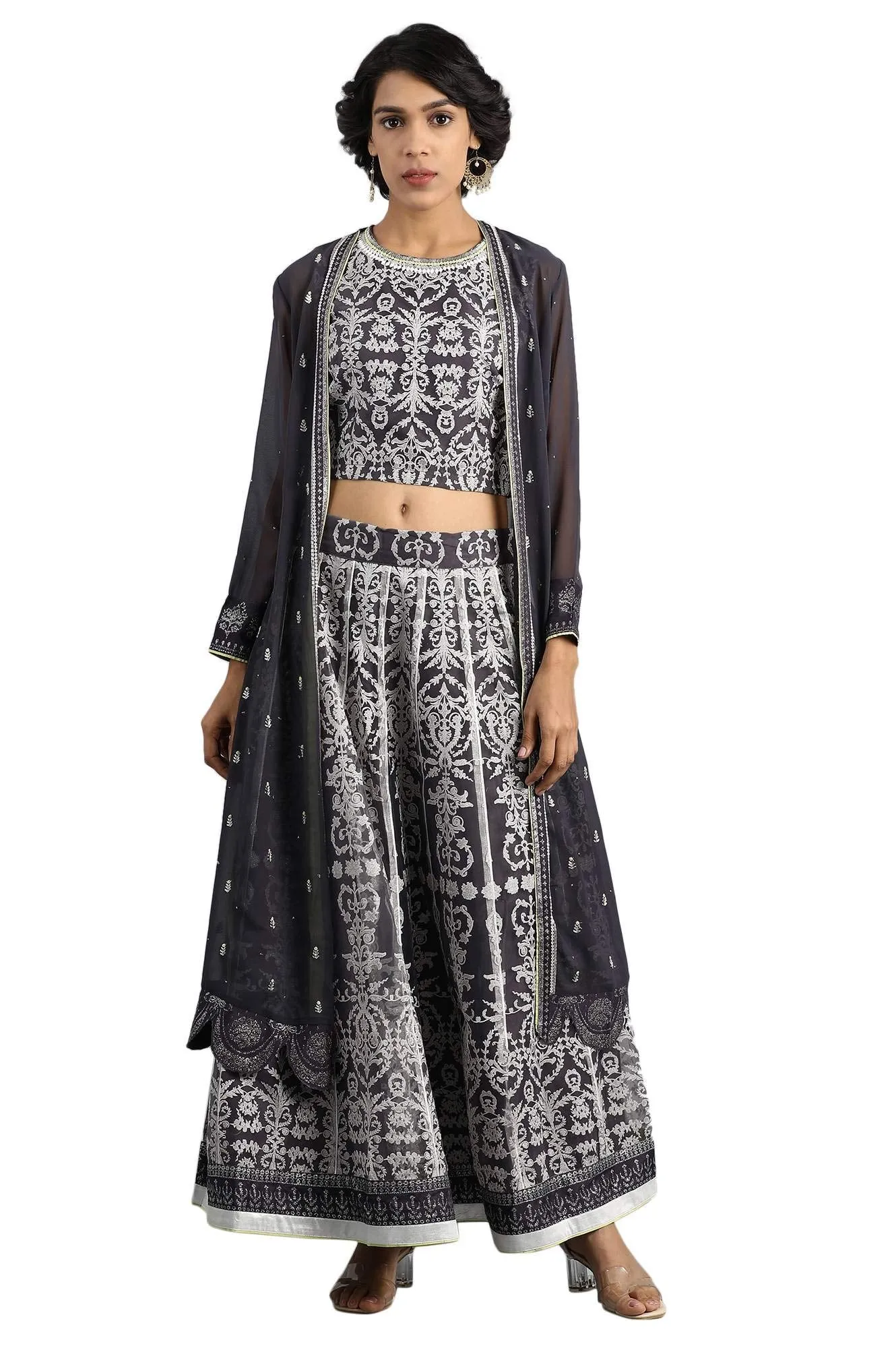 Wishful Women's Regular fit Top (19FESP10246-110916_Grey 10)