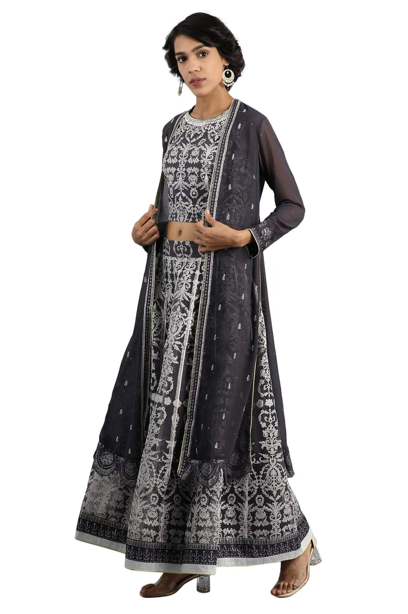 Wishful Women's Regular fit Top (19FESP10246-110916_Grey 10)
