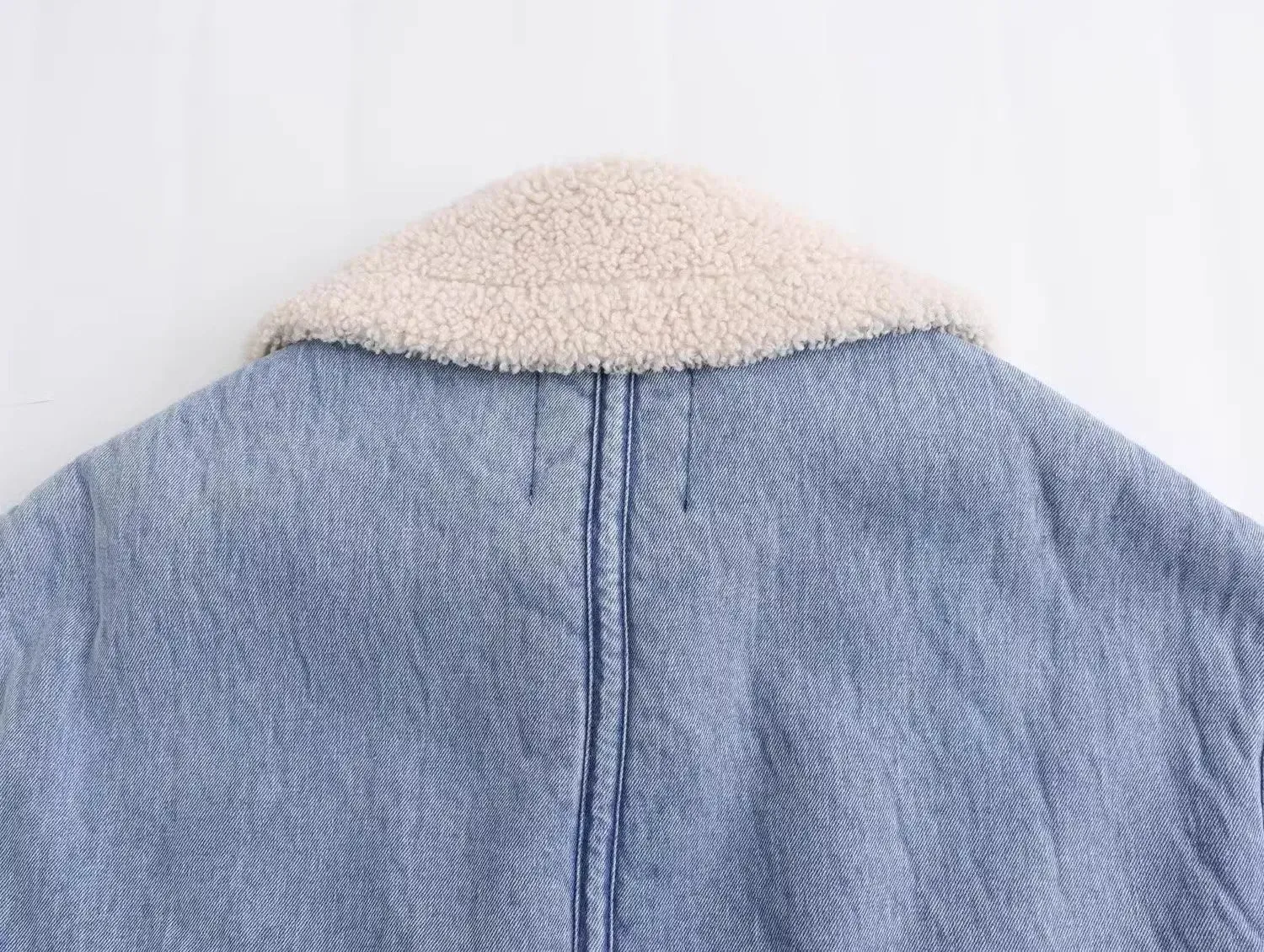 Women's Winter Fleece-Lined Denim Jacket